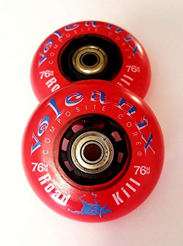 Sovereign Speed Roadkill Ripstik Wheels [2-Pack] 76mm Ripstick Wheels 88A Razor Ripsurf Ripstick