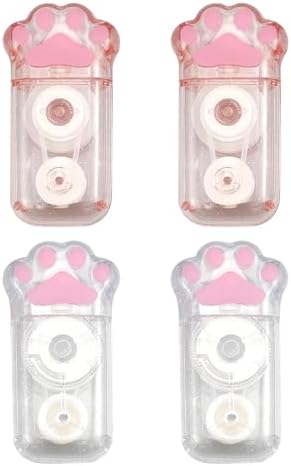 4 Pezzi Di Nastro Correttore Retrattile – 6m X 5mm, Ricaricabile, Per Ufficio E Scuola - 3