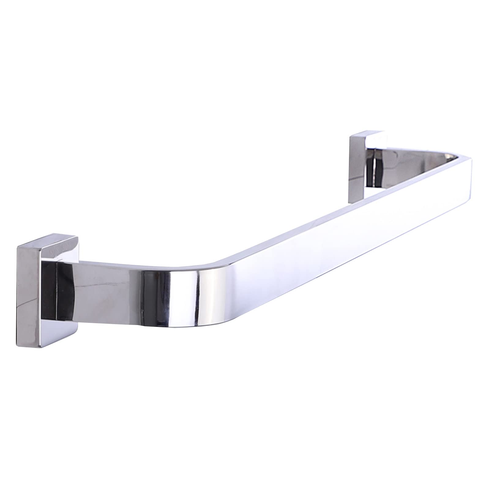 Barre de raillon de serviette en acier inoxydable finition argent poli effet miroir haut de gamme