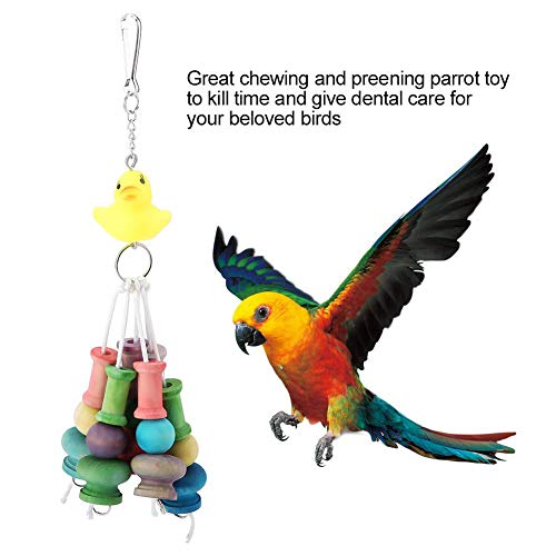 Jadeshay Huisdier Speelgoed Houten Duurzame Slijtvaste Papegaai Huisdier Bijten Buis Speelgoed - Afbeelding 8