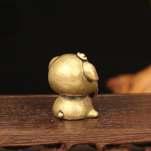 Figura Miniatura Cerdito de Dinero Zodiacal en Latón miniatura 5
