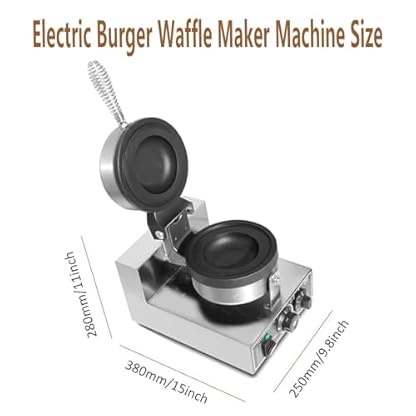 Dfdieratve Kommerzieller Panini Presse Brioche Burger Wärmer, Eiscreme Panini Donut Pfannenmaschine, Elektrischer Wärmer für Eiscreme Brioche Burger – Bild 8