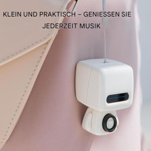 Haut-parleur portable compact étanche robot avec son stéréo de studio
