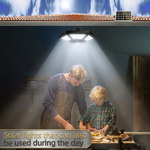 Lampe solaire 5 modes pour éclairer un garage ou une maison - 5