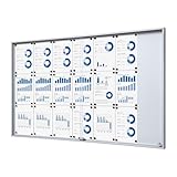 vitrine laqué pas cher Aimantée. Vitrine d\'affichage intérieur fond acier laqué - 21 feuilles