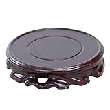 Support de vase chinois fabriqué à la main en bois semi-mat pour une utilisation sur table ou au sol. Utilisez ces supports orientaux pour mettre en valeur vos objets de collection. Ce style simple mettra en valeur la beauté de votre objet.