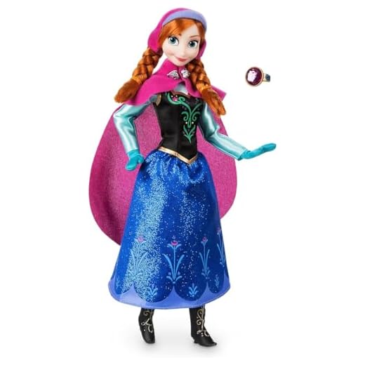 Offical Fr0zen - Elsa y Anna Classic Muñeca de juguete con anillo