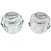 Jones Stephens C25444 Acrylic Widespread Knob Replacement Handles fits Delta/Delex and Peerless, Pair