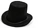 Package of 6 Mini Black Felt Top Hats for Your Snowman, Doll, or Other Craft Project.