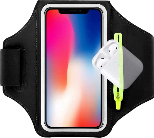 Phone Arm Bands For Running, Armband Cell Phone Holder With Zipper Bag For Airpods, Water Resistant, Full Touchscreen Sleeve For Iphone 14 13 Pro 13 12 11 Xr Xs, Galaxy S21 S20 A12 Fit Up To 6.5Inch #TOP14
