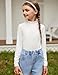 Arshiner Girls Mock Turtleneck Long Sleeve Shirts Fall Fashion Basic Layering Slim Fit Soft Underwear Tops Black/White 5-6 Years