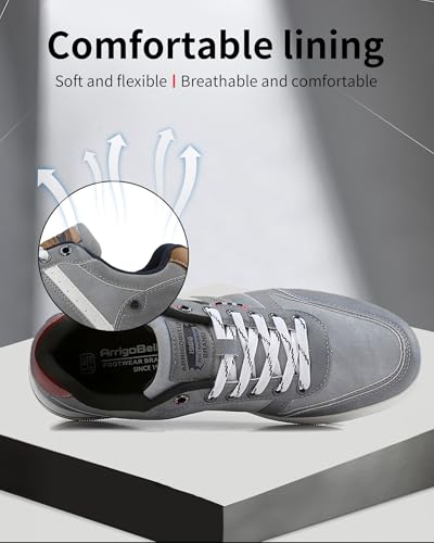 Image of ARRIGO Bello Sneakers for Men Casual Shoes Low Top Comfortable Walking Shoes