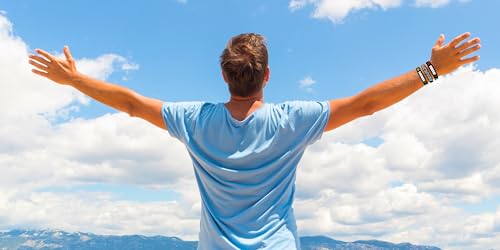 The Jesus Brand Pulseiras cristãs (pacote com 6), presente de versículo bíblico, João 3:16, Romanos