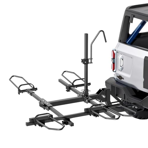 MOONCOOL 2-Bike Folding Hitch Trike Rack - 270 lbs Capacity,