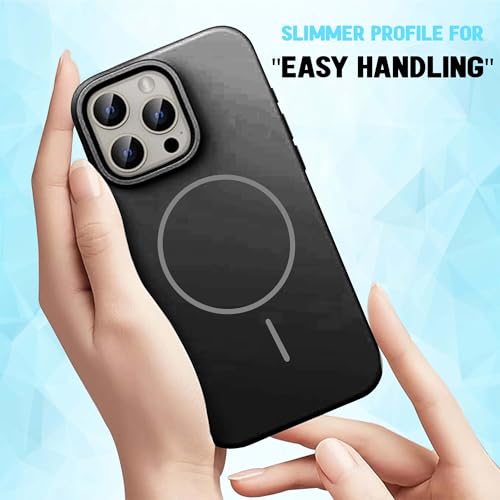 Image of Kratos Active Grip Silicone Case Cover Compatible with iPhone 15 Pro Max - Enhanced Protection, Wireless Magnetic Charging Case with Raised Edge Camera & Screen Protection, Shock-Resistant Design