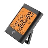 Oxtxuzdm Hohe Genauigkeit Magnetischer Innenthermometer Hygrometer Mit Komfortanzeige Und...