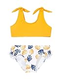 ADXSUN Toddler Girls Swimsuit Pineapple/Flower Swimwear Kids Two Piece Bathing Suits Beach Bikini Set