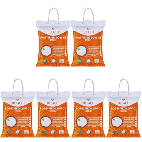 Image of D'Cal Befach Fortifie Low Gi Rice | Certified By National Institute Of Nutrition | Low Sugar | Low Gi | Free Of Pesticides, Non Gmo, Perfect For Diet & Diabetic People | 4.5 Kg (Pack Of 6)