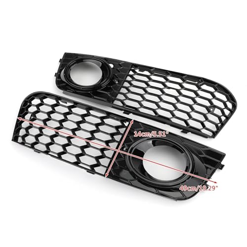 Rejilla de ventilación de faros antiniebla 8KD807682 de panel de abeja para A4 B8 3