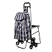 Produktbild LIZANAN Trolley Einkaufswagen, Kinderwagen, Klapp Carts, Haushalt Anhänger, Feuchtraum-Oxford-Tuch, Abnehmbarer, leicht zu Clean.Size: 44 * 55 * 92CM Einkaufen