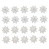 MOTHNUR 20個満鉆雪結晶飾り 繊細な模様と美しい輝き クラフトアクセサリー