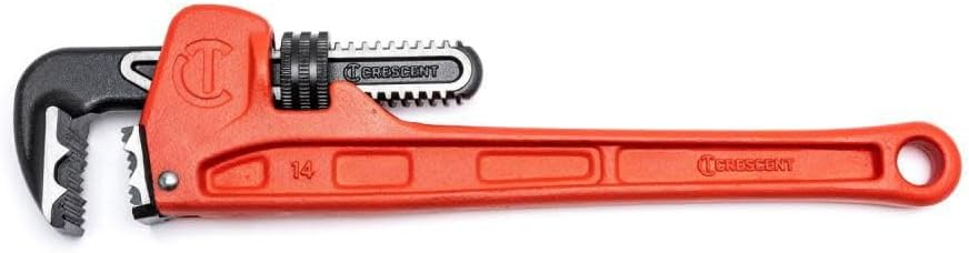 Crescent Cast Iron K9 Jaw Pipe Wrench - Hand Tool for Home Improvement, Mechanic, Plumbing & Repair - 14" - CIPW14