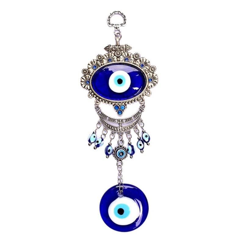 Blue Beads Feng Shui Vastu Blue Glass Evil Eye Door Hanging Good Luck Gifting Home/Office Decoration Hanging (Blue) (Oval Blue Evil Eye) (B0CPJFSK4P) Amazon Price History, Amazon Price Tracker
