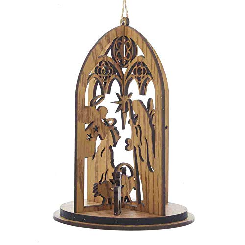 Kurt S. Adler Wood Nativity Scene Ornament D3424 New...