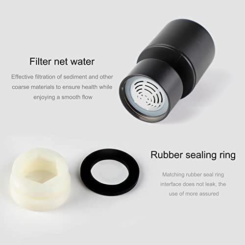 Grifo de agua universal para cocina con cabezal giratorio ajustable de rosca estándar 6