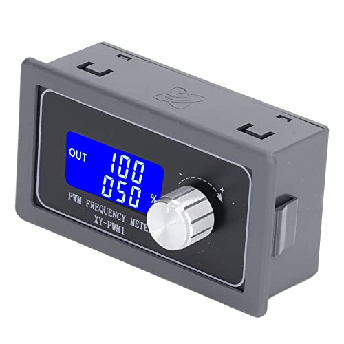 Yanmis Generador de Señal del Motor, PWM Strare Wave Pulse LCD Pantalla Ajustable - Excelente Control para el Experimento y el Controlador PWM - ABS + LCD