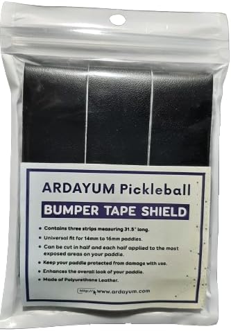 Pack of Three Pickleball Paddle Protective Edge Tape/Tape Armor - for Carbon Fiber or Honeycomb Paddles