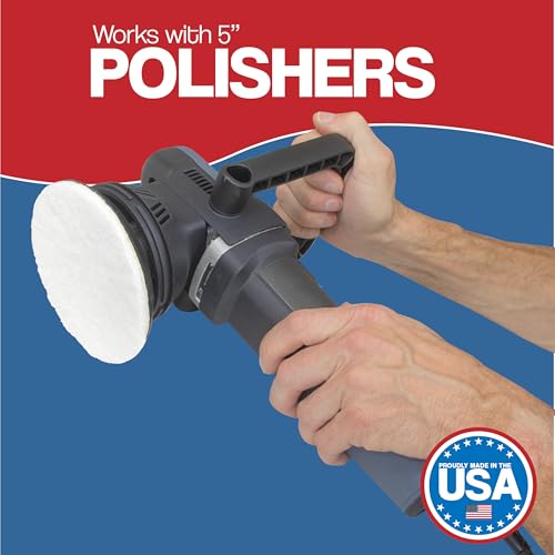 5" Non-Scratch Polishing Pad Hook & Loop Non-Woven Discs, Non-Abrasive Finishing Pads, Buff & Polish Finished Surfaces, Wood Oil & Wax Application, Orbital Sander Polishing Pad - 10 Pack (White) by Peachtree Woodworking Supply - Image 4