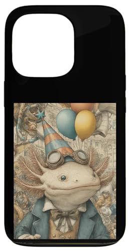 Axolotl Steampunk Print Birthday Party Balloons & Party Hat �X�}�z�P�[�X iPhone 13 Pro �p
