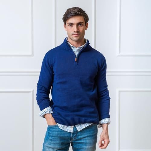 Image of Hope & Henry Men's Half Zip Pullover Sweater