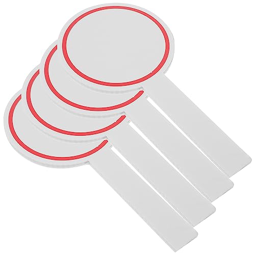 Tableros de puntuación en espuma blancos y reutilizables, 4 piezas, para jueces, competiciones y uso escolar, pizarras blancas portátiles de una cara miniatura 1