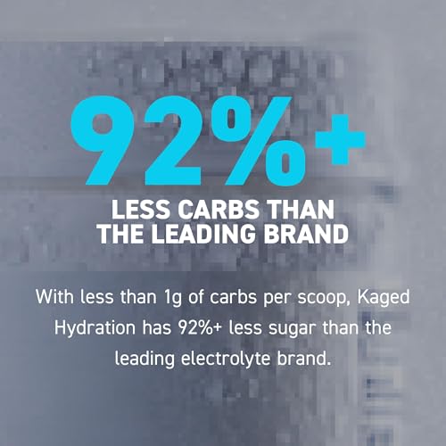 Image of Kaged Hydration Electrolytes Powder | Red Raspberry | Hydra-Charge Sports Drink Mix | Pre, Post, Intra Workout | Low Carb, Vegan, Gluten Free | Supplements for Men & Women | 30 Servings