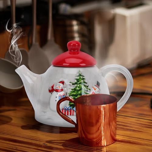 Jarra de leche de cerámica para tus desayunos navideños de estilo nórdico retro 4