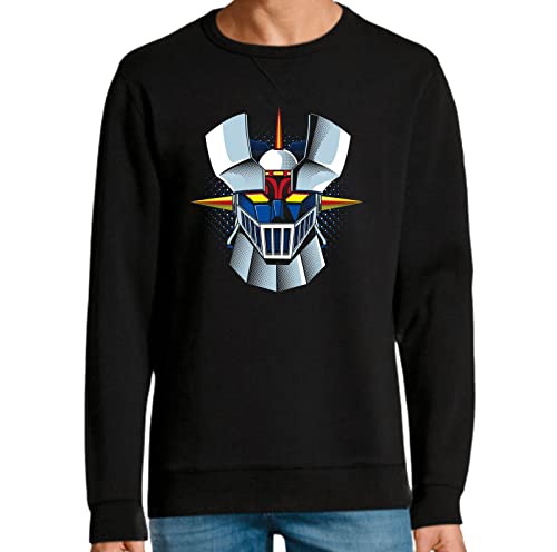 Sudadera Sin Capucha de Hombre MZ Anime Manga Retro 80 Puños Fuera Mech Z 017 XXL
