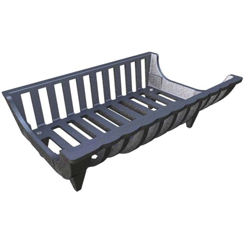 Lunaway - Panier à bûches en fonte pour cheminée - Dimensions avant. 45 post. 42,5 x 28,5 x 15 h cm (Pieds Linéaires)