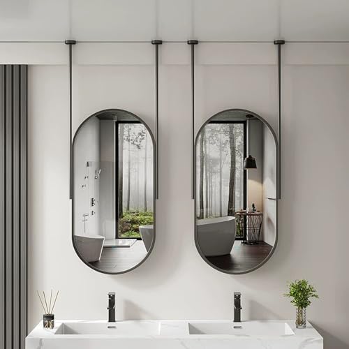 Miroir de salle de bain suspendu pour optimiser les petits espaces - 2