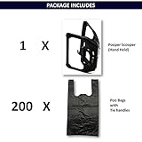 Petopedia 1x All Pets Dog Pooper Scooper Handheld – Assembled Dogs Poop Scoop with 200 BAGS – Lightweight, Hygienic Cleaning, Poo Picker for Pet Loo, Animal Waste ((Extra 150 Bags), 15cm (Pack of 1)) - Image 3