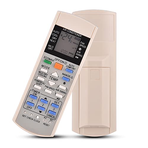 Panasonic Air con Control Remoto Control Remoto para Air-con White Abs Control Remoto de Repuesto para A75C3300 A75C3208 A75C3706 A75C3708 Aire Acondicionado