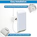 Foruly Wall Mount Bracket Kit for Ubiquiti Nanostation Ns-5ac Lo0o5ac Nsm5 Locom5 Nsm2 Locom2 Ltu Lite White (PLA White)