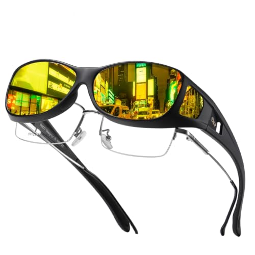 DUCO Night Vision Glasses for men women Fit-Over...