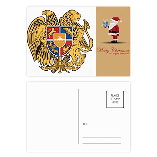 Erevan Arménie National Emblème Père Noël lot 20 cartes postales correspondance vœux
