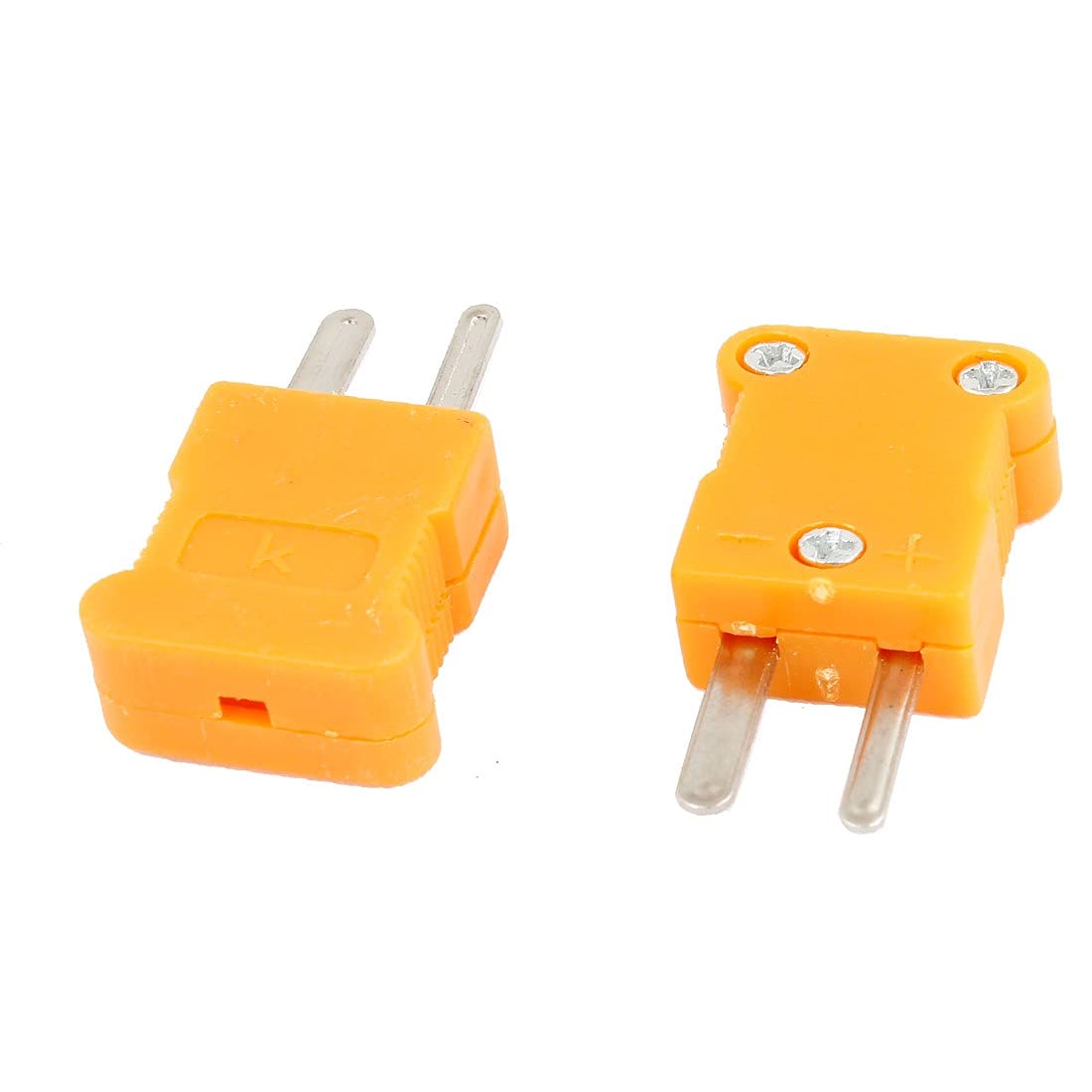 New Lon0167 2 Pcs Replacement RTD Circuits Male Thermocouple Plugs Orange(2 Stk. Ersatz-RTD-Stromkreise Männliche Thermoelementstecker Orange