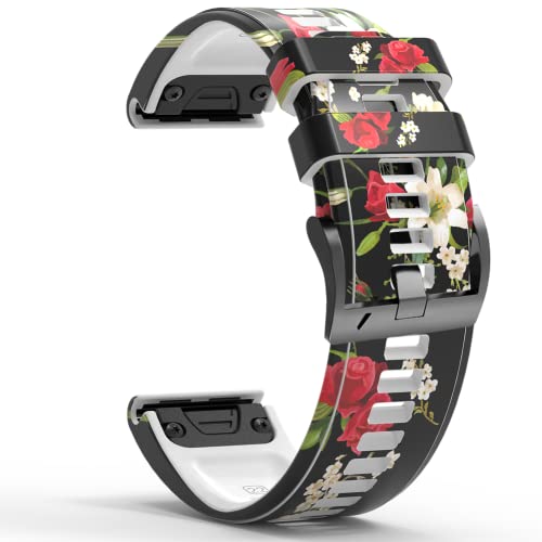 Bracelet silicone pour Fenix 7X résistant à la transpiration sans irritation