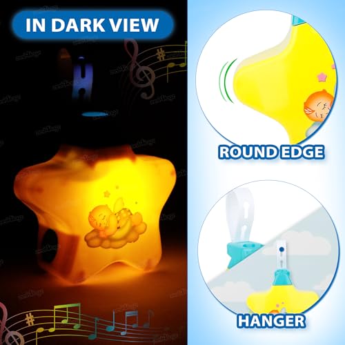 Image of Zest 4 Toyz Star Projector with Gentle Music and Soothing Light Battery Operated Portable Nursery Toy for for Babies, Multicolor