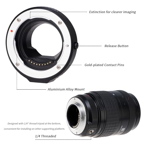 Foto4easy Adaptador de Montura de Lente con Autoenfoque Electrónico para Lentes Four Thirds (4/3) a Micro Four Thirds (MFT,M4/3) miniatura 3