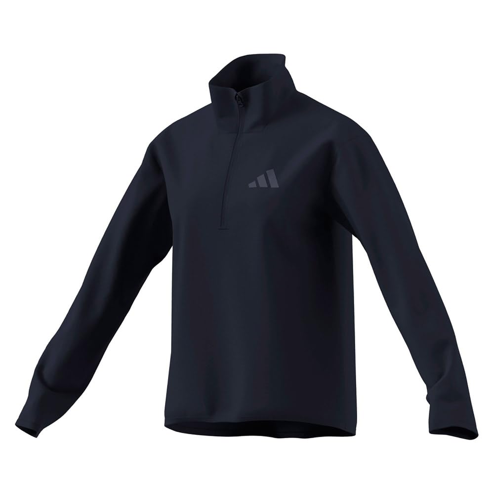 adidas Women's Terrex Multi Essentials Half Zip Fleece Sweatshirt, legend ink, L